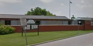 Building exterior at Walker Swimming Pool
