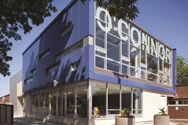 Building exterior at O'Connor Community Centre Outdoor Pool