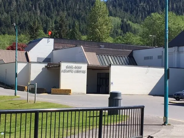 Building exterior at Earl Mah Aquatic Center