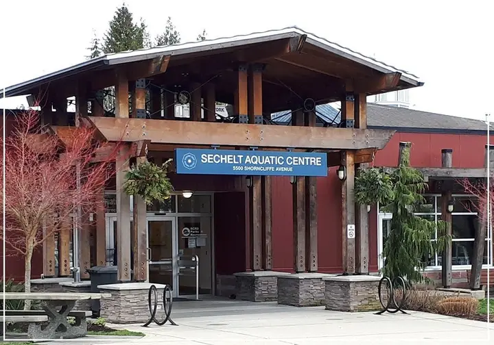 Building exterior at Sechelt Aquatic Centre