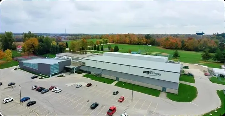 Building exterior at Centre Wellington Community Sportsplex